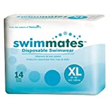 Swimmates Adult Swim Underwear, Pull-Up with Tear-Away Side Seams, Unisex, Disposable, X-Large (56"- 64" Waist), 14 Count (Pack of 1)