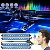 JVMU Led-Lights Interior-Car Inside-Strips Decorative-Accessories - 2022 Pro Voice Control Led Lights for Car with 30 Modes Music Sync Color Change DC 12V