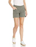 Jag Jeans Women's Ainsley Pull on 5" Short, Jungle Palm Twill, 14