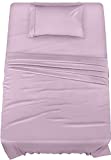 Utopia Bedding Twin Bed Sheets Set - 3 Piece Bedding - Brushed Microfiber - Shrinkage and Fade Resistant - Easy Care (Twin, Lavender)