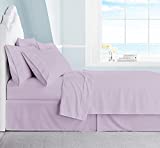 Swift Home Luxury Bedding Collection, Ultra-Soft Brushed Microfiber 4-Piece Bed Sheet Sets, Extremely Durable - Easy Fit - Wrinkle Resistant - (Includes 2 Bonus Pillowcases), Twin, Lavender