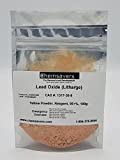 Lead Oxide (Litharge), Yellow Powder, Reagent, 95+%, 100g