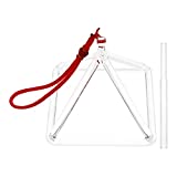 ARTIBETTER 5 Inches Quartz Crystal Singing Pyramid Healing Musical Instrument with Glass Striker Bag for Sound Healing Meditation Accessories