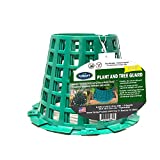 Plant Knight Plastic Tree and Plant Animal Prevention Protector Guard for Lawn, Garden, Flowers, Vegetables, Bushes, and Saplings, 3 Pack (Green)