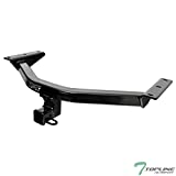 TLAPS Class 3 III Black 2" Rear Bumper Trailer Tow Hitch Towing Mount Receiver Tube For 14-20 Acura MDX / 16-22 Honda Pilot