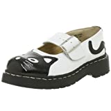 T.U.K. Shoes T2006 Womens Cat Mary Janes, Classic Kitty Mary Jane (5 M US) Black/White