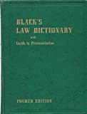 Blacks Law Dictionary 4th Edition With Guide To Pronunciation