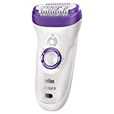 Braun Epilator Silk-epil 9 9-579, Facial Hair Removal for Women, Facial Cleansing Brush, Womens Shaver, Wet & Dry, Cordless and 7 extras