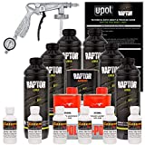 U-POL Raptor Bright White Urethane Spray-On Truck Bed Liner Kit W/Free Spray Gun, 6 Liters