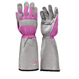 G & F Products 2430M Florist Pro Long Sleeve Rose gardening Gloves, Thorn Resistant Garden Gloves, Rose Pruning Gloves - Women fits all