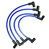 4 Wire Set Marine Spark Plug Wire Lead, Fits for Johnson Evinrude 90 115 HP, Outboard Engines OE Replacement 18-8839 9-28092, Premium Ignition Spark Plug Wire Set