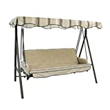 RIPLOCK FABRIC - Replacement Canopy Top Cover for Garden Treasures Traditional Three-Person Swing