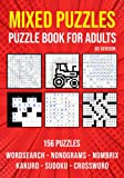 Variety Activity Puzzle Book for Adults: Sudoku, Nonogram, Word Search, Crossword, Kakuro & Numbrix Mixed Puzzlebook | US Version