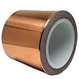 Kraftex Copper Tape [2 Inch x 33ft], Copper Foil Tape, Copper Tape with Strong Conductive Adhesive, Conductive Tape, Copper Flashing, Shielding Tape, Copper Slug Tape