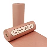 AUGOSTA Pink Butcher Paper Roll, 18 Inch x 300 Feet (3600 Inch), Food Grade Peach Wrapping Paper for Smoking Beef Brisket Meat Texas Style