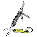 Kilimanjaro 910055 Ascend 9 in 1 Multi-Tool -with TSA Compliant, Long Nose Pliers, Wire Stripper, Bottle Opener, Scissors, Phillips and Slotted Screwdriver, Single Cut File, Tweezers, Key Chain