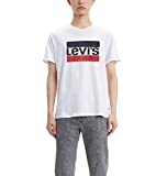Levi's Men's Graphic Tees, Sportswear Logo - White, Large