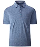 ZITY Mens Polo Shirts Short Sleeve Golf Polo Outdoor Sports Collared Shirt Tennis T-Shirt