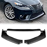 Q1-Tech 3PCS Front Bumper Lip fit for compatible with 2014 - 2016 Lexus IS250IS350IS200t ( Not Fit F-Sport Model Bumper ), Front Bumper Lip Spoiler Air Chin Body Kit Splitter, Painted Carbon Fiber