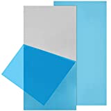 2Pack 6061 T651 Aluminum Sheet Metal 6 x 12 x 1/8 (0.125) Inch Flat Plain Aluminum Plate Covered with Protective Film, Heat Treatable Rectangle 3MM Aluminum Metal Plate for Welding, Crafting, lndustry