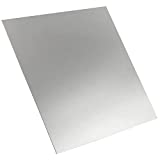 6061 Aluminum Sheet, 8 x 8 x 1/8 Inches Thickness, Flat Plain Plate Panel Aluminum Sheet, Heavy Duty Metal Aluminum Sheet Plate Finely Polished and Deburred, 3mm