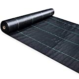 SEKKVY 4ft x 150ft Heavy Duty Landscape Fabric, Weed Control Ground Cover Garden Weed Barrier Gardening Mat, Ground Cover for Yard, Flower Bed, Garden Stakes