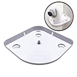 Baby Monitor Mount (White) - Corner Camera Shelf Compatible with Infant Optics DXR-8 DXR-5 Arlo Baby Babysense 7 Hello Baby Motorola - Universal Wall Mounts Crib Cam Holder for Infants Video