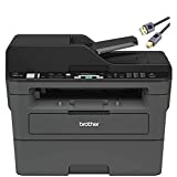 Brother L-2710DW Series Compact Monochrome All-in-One Laser Printer I Print Copy Scan Fax I Wirless I Mobile Printing I Auto 2-Sided Printing I ADF I 32 ppm I ADF + Printer Cable