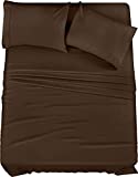 Utopia Bedding Queen Bed Sheets Set - 4 Piece Bedding - Brushed Microfiber - Shrinkage and Fade Resistant - Easy Care (Queen, Brown)
