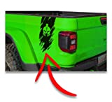 One Tailgate bedside rip sticker decal exterior graphics with Gladiator Helmet compatible with any pickup trucks or jeep fans (MULTI-COLOR or Reflective)