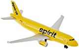 Daron Spirit Airlines Single Die-Cast Plane , Yellow