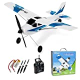 Top Race Remote Control Airplane | RC Plane 3 Channel Battery Powered Ready to Fly Stunts | Great Easter Gift Toy for Adults or Kids, Easy to Control Electric RC Planes Upgraded with Propeller Saver
