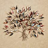 Touch of Class Brilliance Metal Wall Sculpture - Multi Metallic - Tree of Life Decor - Dimensional Hanging - Multi Colored Leaf Art - Handcrafted Branches of Nature - Large Wall Decor