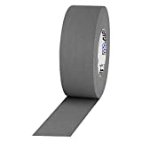 ProTapes Pro Gaff Premium Matte Cloth Gaffer's Tape With Rubber Adhesive, 11 mils Thick, 55 yds Length, 2" Width, Grey (Pack of 1)