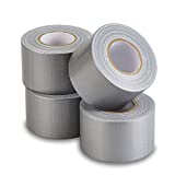 LICHAMP Mini Duct Tape Travel Roll, 4 x 2-inch x 27-Yards Heavy Duty Waterproof Grey Duct Tape Small Pocket Size for Camping Hiking Emergency Survival