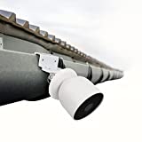 Wasserstein Weatherproof Gutter Mount Compatible with Google Nest Cam (Battery) (White) - Flexible Mounting for Nest Cam
