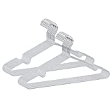 IEOKE Clothes Hangers Wire Shirt Hangers Metal Slim Coat Hanger Ultra Thin Hangers 20 Pack Space Saving Non Slip 15.8 inch Adult Hangers for Closet Organizer Wardrobe (20, 16 inch)