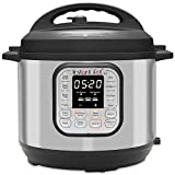 Instant Pot Duo 7-in-1 Electric Pressure Cooker, Slow Cooker, Rice Cooker, Steamer, Saut, Yogurt Maker, Warmer & Sterilizer, 6 Quart, Stainless Steel/Black