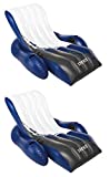 Intex Inflatable Floating Comfortable Recliner Lounges with Cup Holders (2 Pack)