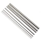 Eowpower 8 Pcs Outer Diameter 0.5 to 12 mm, Length 300mm, 304 Stainless Steel Capillary Metal Tube Tubing