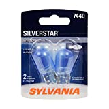 SYLVANIA 7440 SilverStar High Performance Miniature Bulb, (Contains 2 Bulbs)