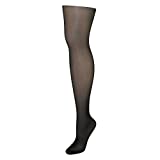 Just My Size Women's Smooth Finish Regular Reinforced Toe Panty Hose Eco, Jet Black, 4X