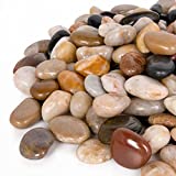 GASPRO 15 Pound River Rocks, Decorative Pebbles for Plants, Garden, Landscaping, Succulent, Vase, Highly Polished, 1-1 3/4 Inch