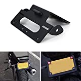 Xitomer for 2022 Grom Fender Eliminator Fit for GROM 2022 MSX125 Grom License Plate Bracket Holder, with Led License Plate Light (Black)