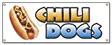 Chili Dogs Banner Sign hot Dog cart Stand Signs