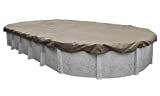 Pool Mate 571218-4 Sandstone Winter Pool Cover for Oval Above Ground Swimming Pools, 12 x 18-ft. Oval Pool