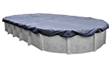 Pool Mate 341218-4-PM Commercial-Grade Winter Oval Above-Ground Pool Cover, 12 x 18-ft, Slate Blue