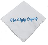 No Ugly Crying Wedding Handkerchief - Something Blue by Wedding Tokens