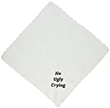 Wedding Tokens No ugly Crying Wedding Handkerchiefs Embroidered set of 5
