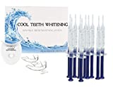 Cool Teeth Whitening Kit (10) Syringes of 44 Carbamide Peroxide Gel - (1) LED Accelerator Light - (2) Trays - (1) Shade Guide - (1) Instructions Sheet - at Home Tooth Whitener Products